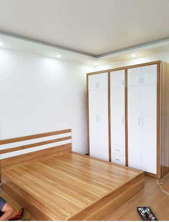 Giường ngủ gỗ công nghiệp giá rẻ mới 2025