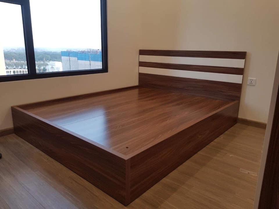 Giường gỗ công nghiệp giá rẻ 